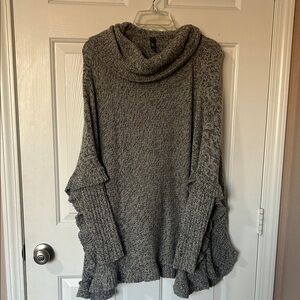 Cowl Neck Poncho/Sweater
